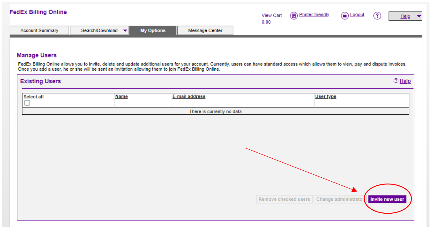 How to add new user access to FedEx Billing Online